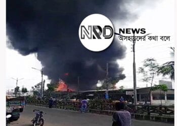 দক্ষিণ সুরমার কদমতলী ফল মার্কেটে আগুন