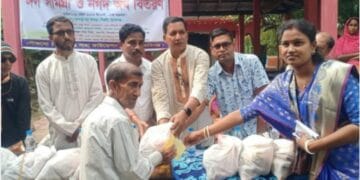 দিরাইয়ে অর্ধশত পরিবারের মাঝে নগদ অর্থ ও ঈদ সামগ্রী বিতরণ