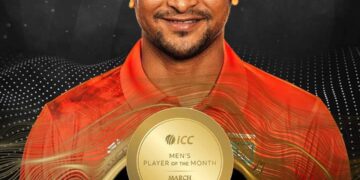 আইসিসি মার্চের সেরা ক্রিকেটার সাকিব আল হাসান