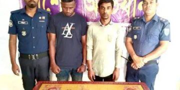 সুনামগঞ্জ সদর মডেল থানা পুলিশের অভিযানে ৪৫ পিস ইয়াবাসহ ২ ব্যবসায়ী গ্রেফতার