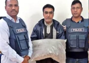 কমলগঞ্জে গাঁজা পাচারকালে মাদক ব্যবসায়ী আটক