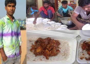 দেড় শতাধিক রোজাদার ব্যক্তিদের হাতে তুলে দেন বিরিয়ানির প্যাকেট রাজমিস্ত্রী কিশোর আক্তারুল