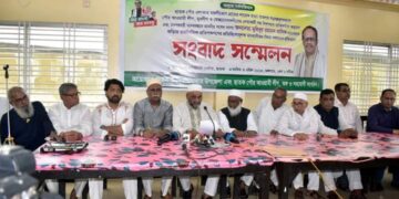 যুবলীগ নেতা লায়েক হত্যার প্রতিবাদ ছাতকে আ’লীগের সংবাদ সম্মেলন