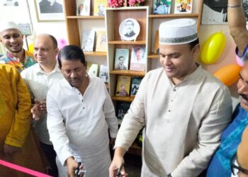 সুনামগঞ্জ জেলা ছাত্রলীগের সাংগঠনিক সম্পাদক ফয়সাল আহমদ এর উদ্যেগে মুজিব বুক কর্ণার উদ্বোধন।