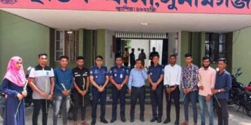 ছাতক উপজেলা থেকে ১২০ টাকার আবেদনে পুলিশ বাহিনীতে নিয়োগ পাওয়া ৮ কনস্টেবলকে থানায় সংবর্ধনা