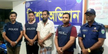 ছাতকে মাদকের একাদিক মামলার আসামি মাদক সম্রাট মামুন গ্রেপ্তার।