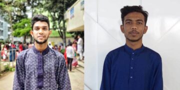 জবিস্থ কুমিল্লা জেলা ছাত্রকল্যাণের সভাপতি প্রাণ, সম্পাদক মিলন