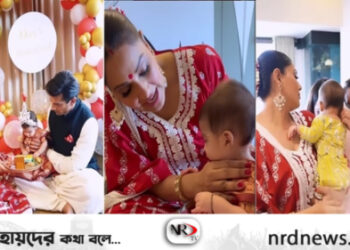 বিপাশার মেয়ের ‘মুখেভাত’ অনুষ্ঠানের আয়োজন ছিল বাঙালি রীতিতে