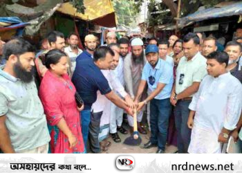 রূপগঞ্জের ইছাপুরা ব্রীজ-দুর্গামন্দির সড়ক নির্মাণ কাজের উদ্বোধন