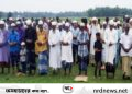 কমলগঞ্জে খোলা মাঠে বৃষ্টির জন্য নামাজ আদায়