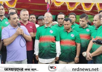 তাহিরপুরে বঙ্গবন্ধু গোল্ডকাপ ফুটবল টুর্নামেন্ট এর উদ্বোধন