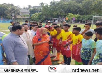 নড়াইল সদর উপজেলা পর্যায়ে বঙ্গবন্ধু জাতীয় গোল্ডকাপ ফুটবল টুর্নামেন্টের উদ্বোধন