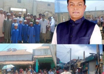 আগুনেপুরা ৬টি পরিবার ও মসজিদ মন্দির নির্মাণ কাজে ২লক্ষ২০ হাজার টাকা অনুদান দিলেন সেলিম