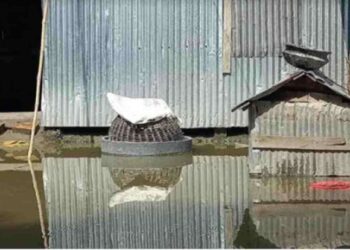 উজানের ঢলে তিস্তা নিম্নাঞ্চলের কয়েকশত পরিবার পানিবন্দী হয়ে পড়েছেন