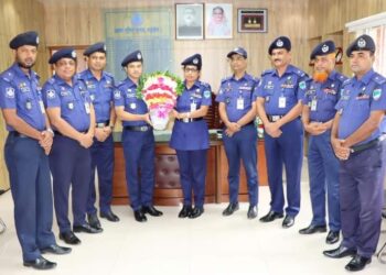 নড়াইল পুলিশ সুপার’র সফলতার এক বছর সহকর্মীদের শুভেচ্ছা