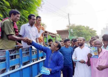 রাণীনগরে আ.লীগের মনোনয়ন প্রত্যাশী মাসুদ রানার প্রচারণা
