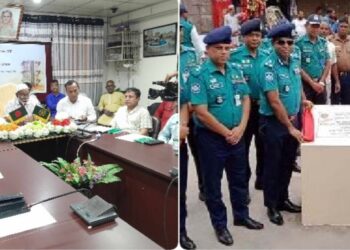 রংপুরে ডিজিটাল ট্রাফিক সিগন্যাল সিস্টেমের আনুষ্ঠানিক শুভ উদ্বোধন