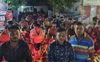 ভেড়ামারায় স্বেচ্ছাসেবক লীগ নেতা সঞ্জয় প্রামানিক হত্যার প্রতিবাদে বিক্ষোভ