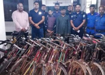 ঠাকুরগাঁওয়ে ৫জন সাইকেল চোর আটক