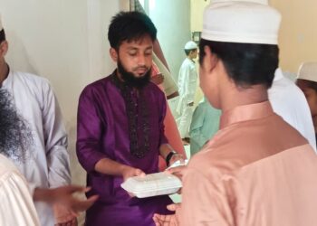 নেত্রকোনায় জাতীয় নাগরিক পার্টির সমাবেশের সফল সমাপ্তি উপলক্ষে খাদ্যসামগ্রী বিতরণ