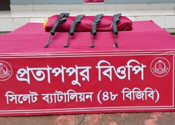 সিলেটে ভারতীয় চার এয়ারগান উদ্ধার করেছে বিজিবি