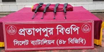 সিলেটে ভারতীয় চার এয়ারগান উদ্ধার করেছে বিজিবি