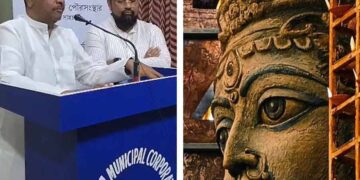 পুজোমণ্ডপের বর্জ্য থেকেই তৈরি হবে জ্বালানি