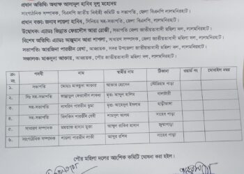 বাংলাদেশ জাতীয়তাবাদী মহিলা দল পৌর শাখা দ্বিবার্ষিক সম্মেলন ২০২৫ অনুষ্ঠিত