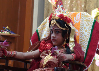 হবিগঞ্জে কুমারী পূজা অনুষ্ঠিত