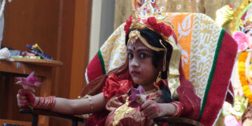 হবিগঞ্জে কুমারী পূজা অনুষ্ঠিত