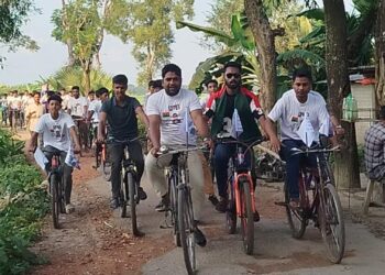 নেত্রকোনায় বিএনপি নেতা ড্যানীর সমর্থনে সাইকেল শোভাযাত্রা