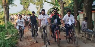 নেত্রকোনায় বিএনপি নেতা ড্যানীর সমর্থনে সাইকেল শোভাযাত্রা