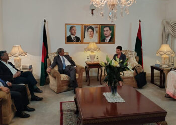 গোয়েন লুইসের সঙ্গে মির্জা ফখরুলের বৈঠক